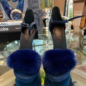 Loriblu fur heels size 36